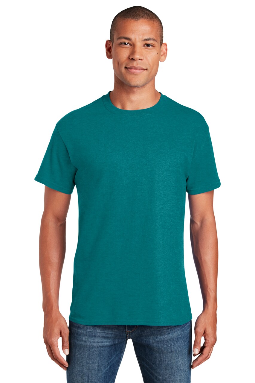 Gildan® Crewneck Heavy Cotton Short Sleeve T-Shirt 5.3 oz 100% Cotton Classic Fit Everyday Blank Tee for Custom Printing